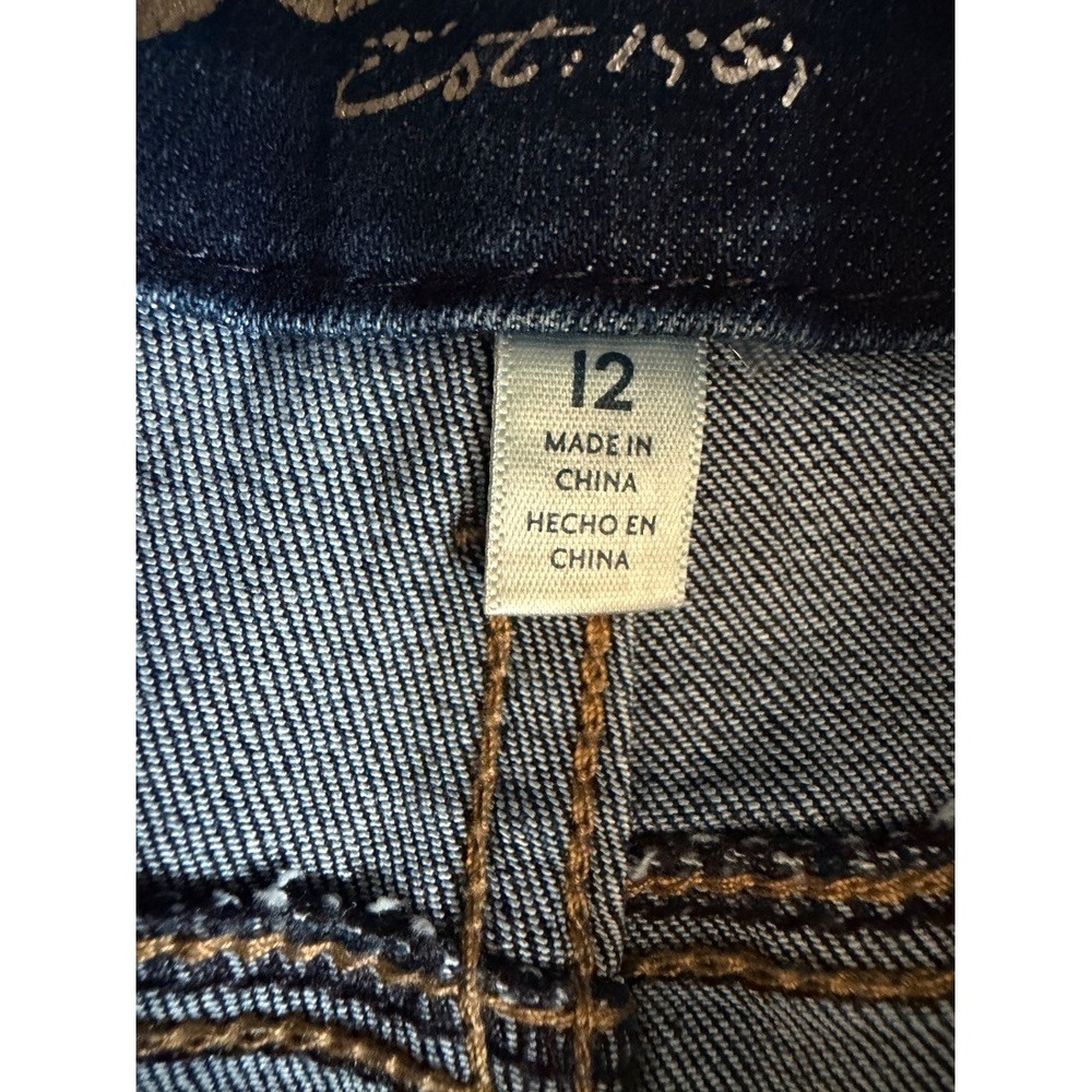 Seven7 Plus Size Tummyless High Rise Skinny Jeans Dark Wash Blue Size 12 - Picture 5 of 16